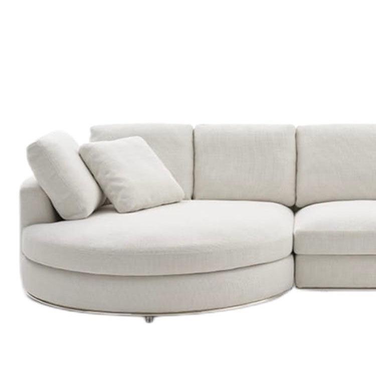 Home Atelier Bella Designer Sectional Round Chaise Sofa