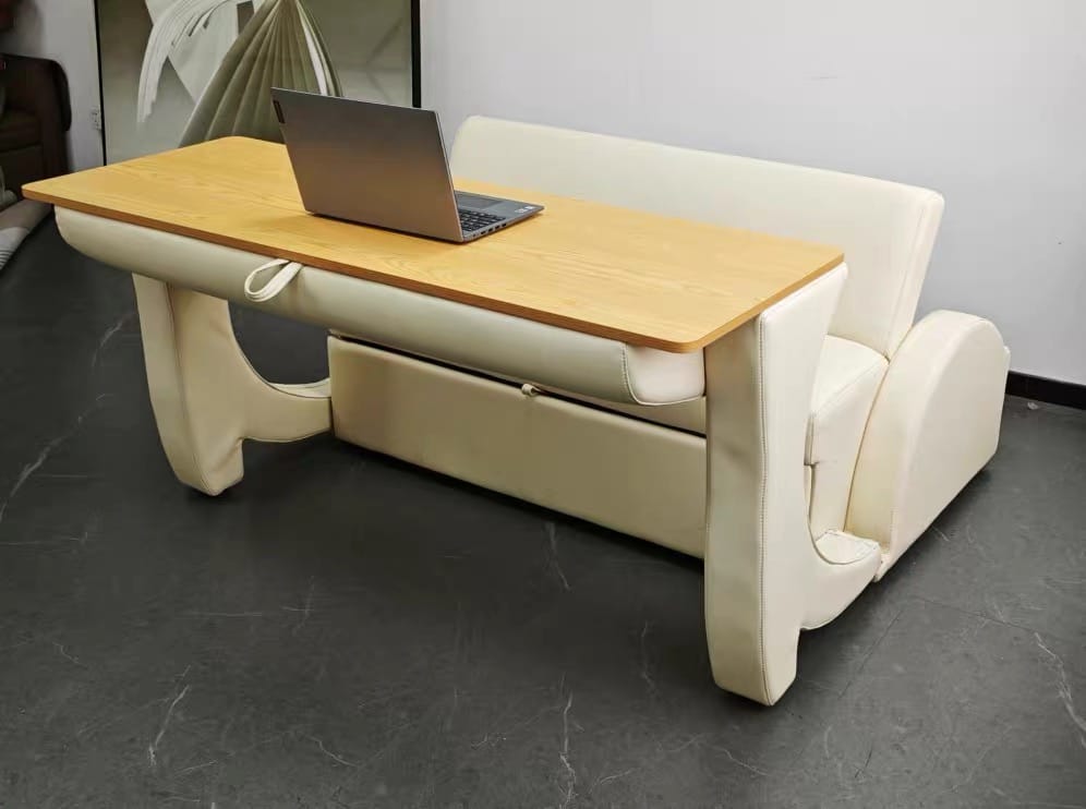 Home Atelier Belluti Scratch Resistant Foldable Sofa Bed with Study Table
