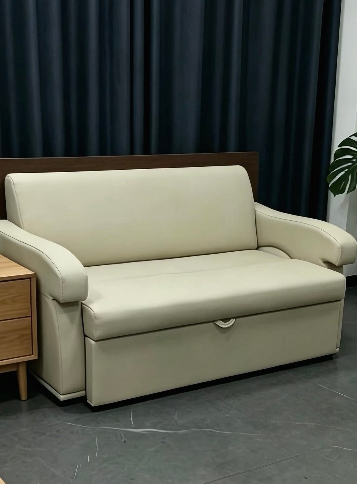 Home Atelier Belluti Scratch Resistant Foldable Sofa Bed with Study Table