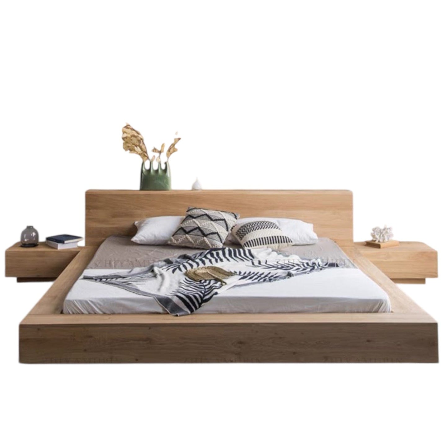 Home Atelier Benjamin Bed Frame with Bedside Tables