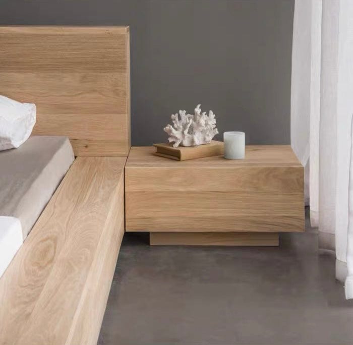 Home Atelier Benjamin Bed Frame with Bedside Tables