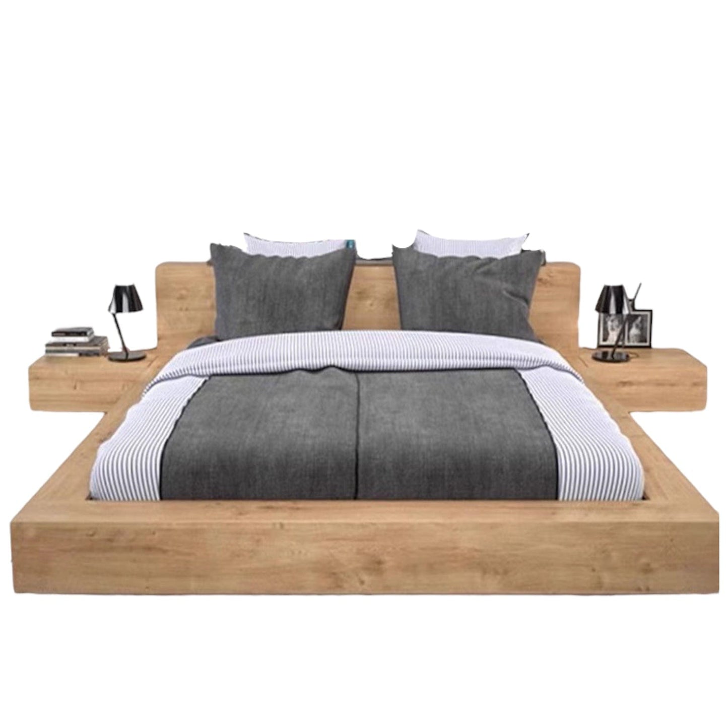 Home Atelier Benjamin Bed Frame with Bedside Tables