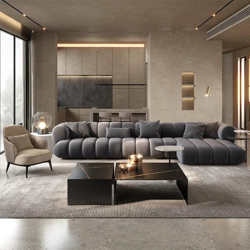 Home Atelier Benji Boucle Sectional Sofa