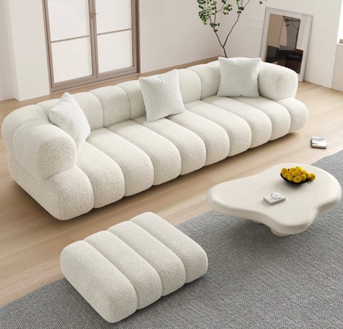 Home Atelier Benji Boucle Sectional Sofa