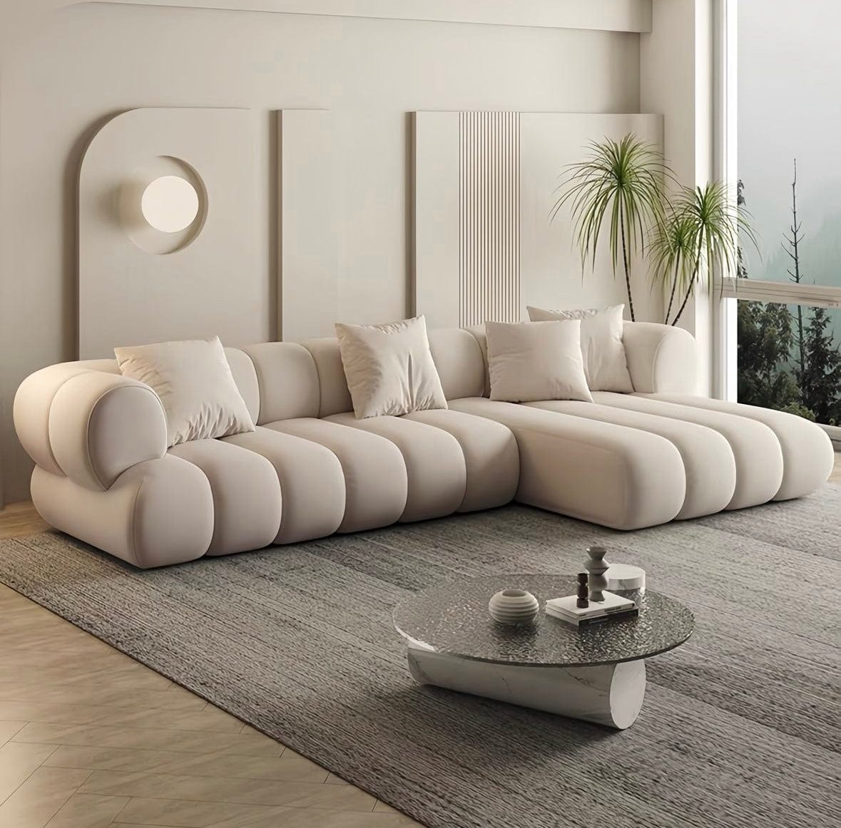 Home Atelier Benji Boucle Sectional Sofa