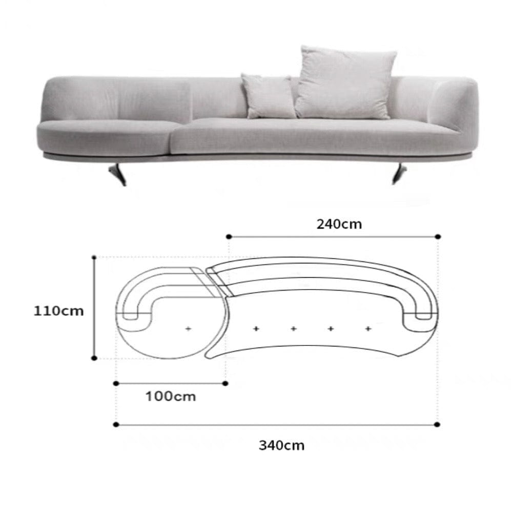 Home Atelier Berila Performance Boucle Curve Sofa