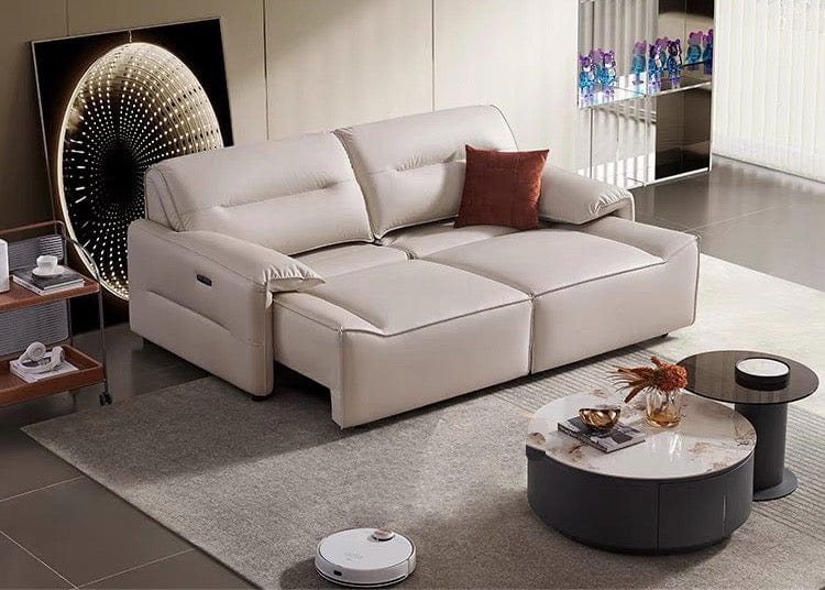 Home Atelier Bianco Electric Motorized Leather Sofa Bed