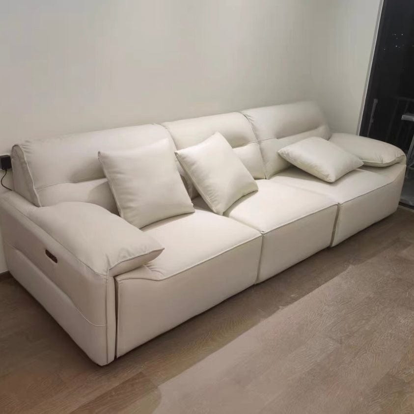 Home Atelier Bianco Electric Motorized Leather Sofa Bed