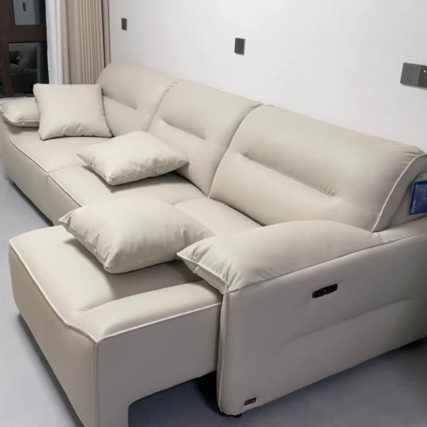 Home Atelier Bianco Electric Motorized Leather Sofa Bed