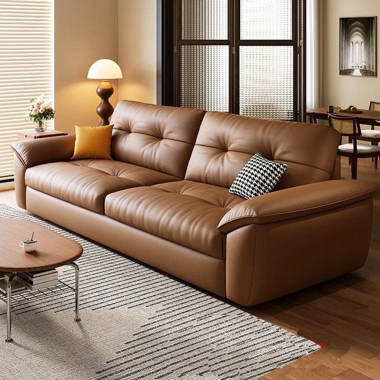 Home Atelier Bill  Genuine Leather Storage Sofa Bed