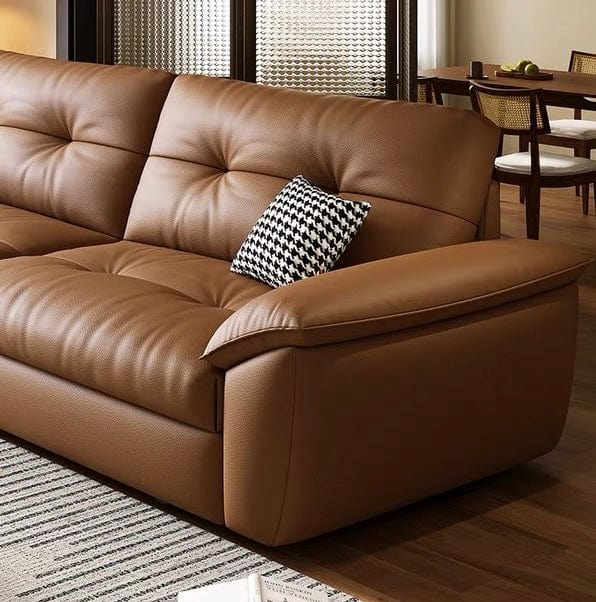 Home Atelier Bill  Genuine Leather Storage Sofa Bed