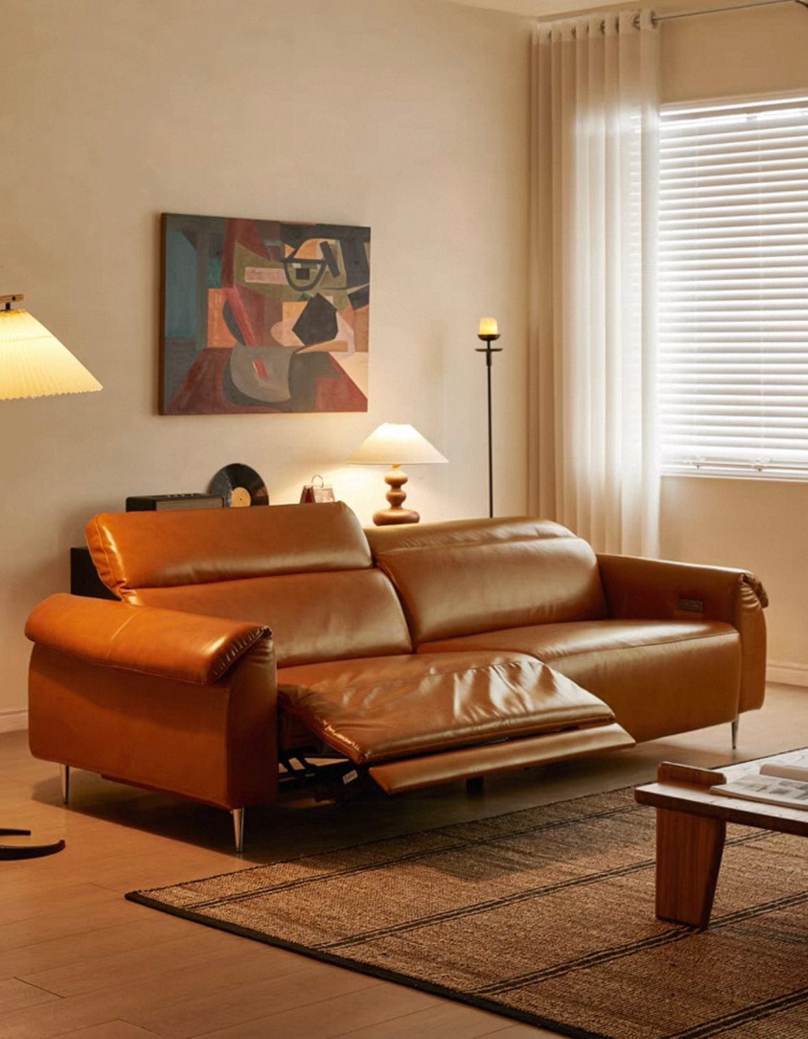 Home Atelier Billy Sectional Electric Recliner Leather Sofa