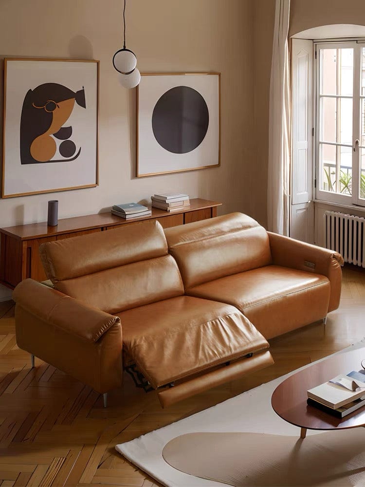 Home Atelier Billy Sectional Electric Recliner Leather Sofa
