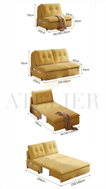 Home Atelier Bliss Electric Extendable Sofa Bed (Copy)