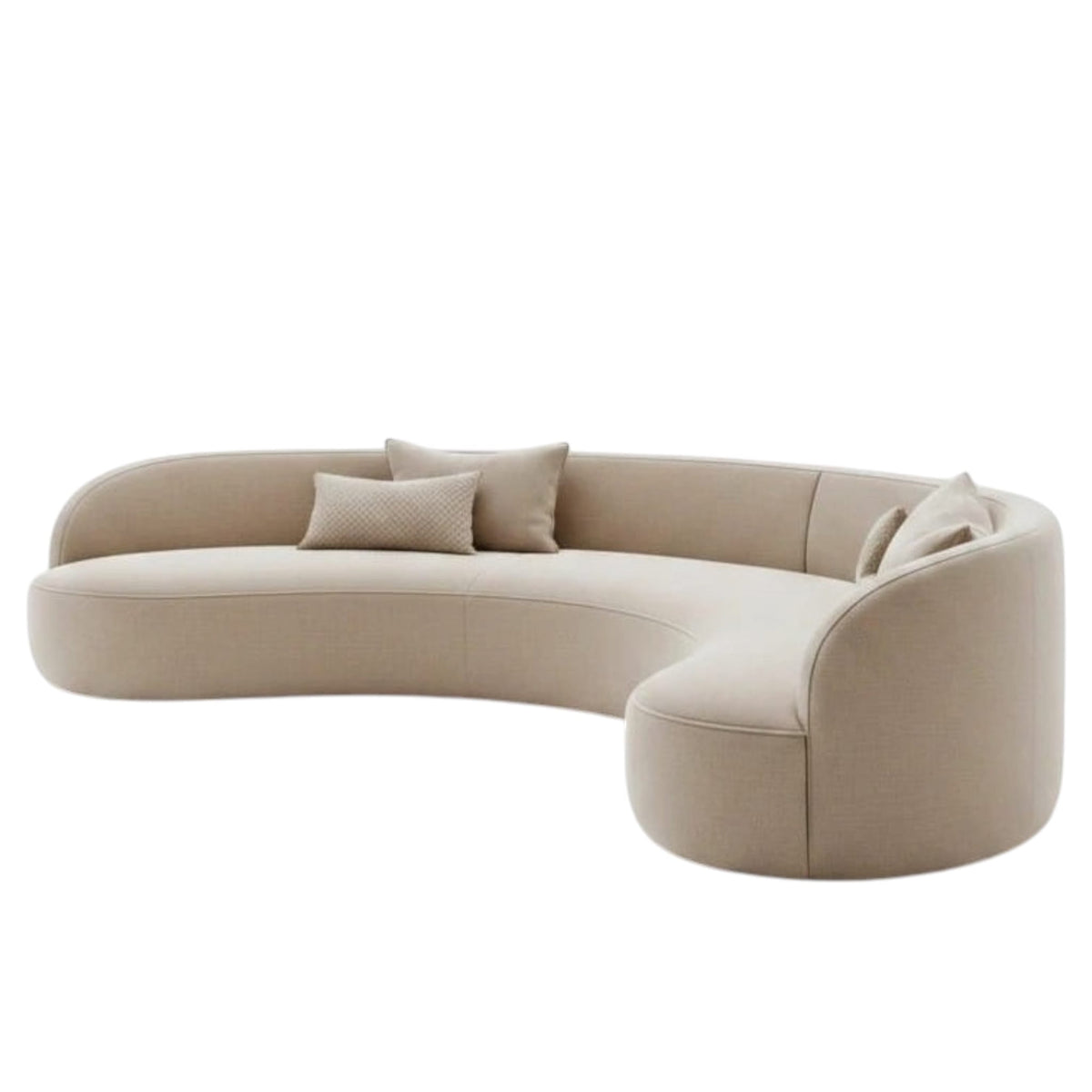 Home Atelier Bloom Scratch Resistant Sectional Curve Sofa
