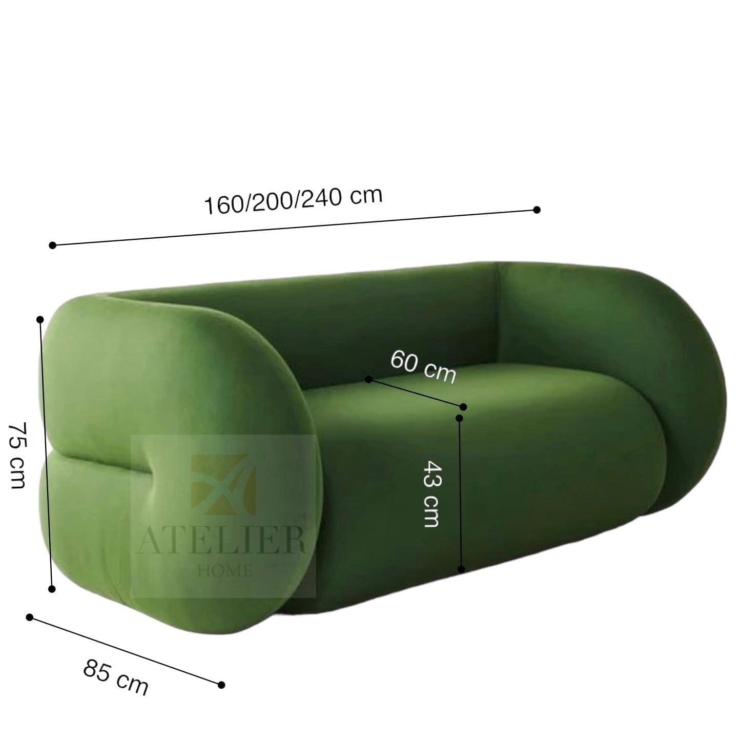 Home Atelier Bomba Curve Sofa