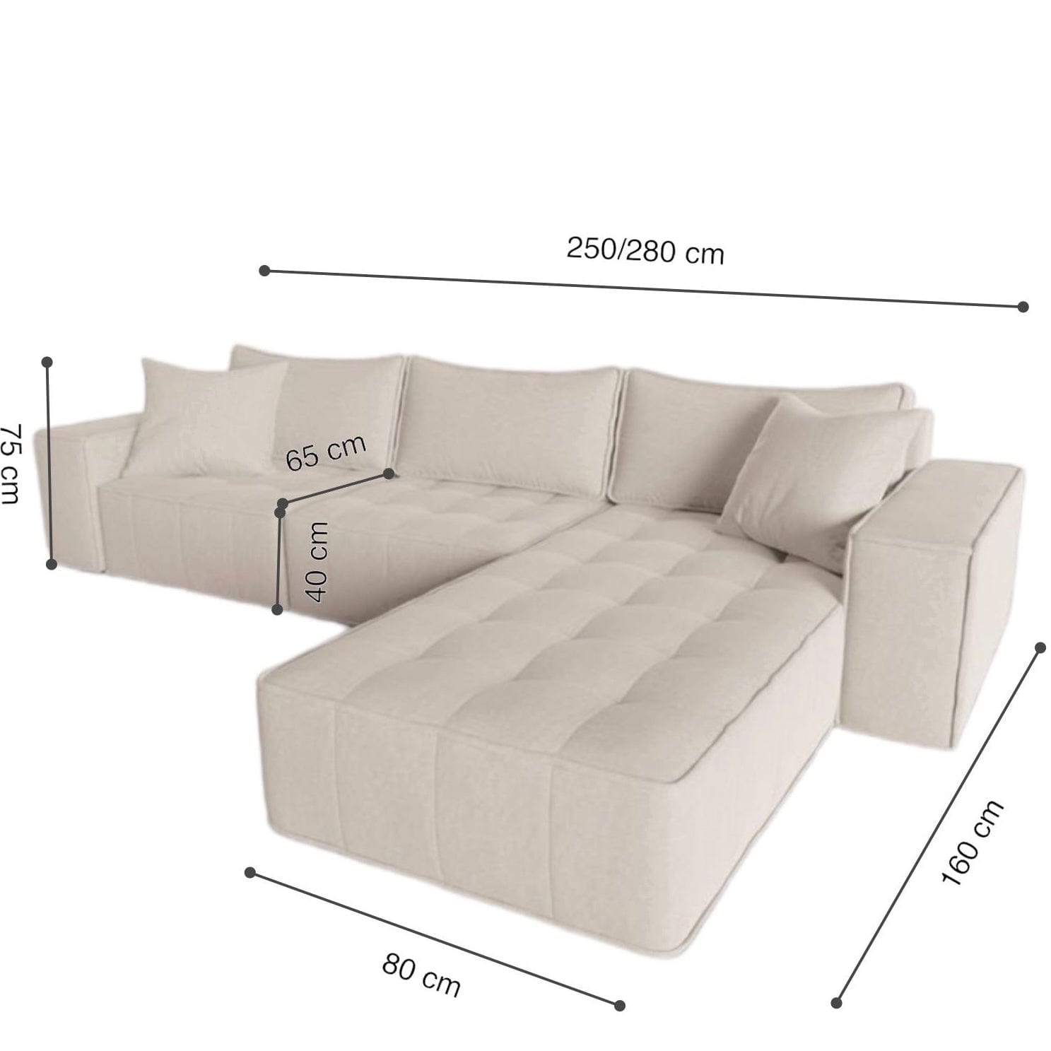 Home Atelier Bondaine Sectional L-shape Sofa