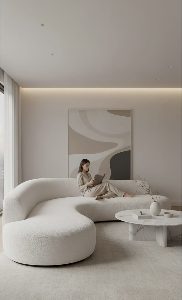 Home Atelier Bonza Performance Boucle Curve Sofa (Copy)