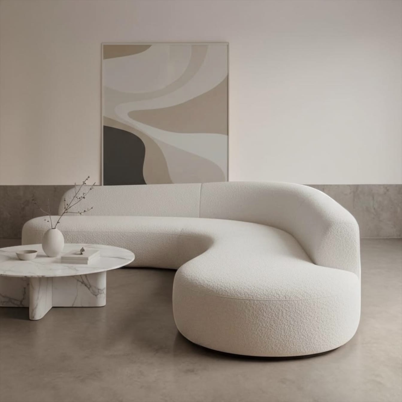 Home Atelier Bonza Performance Boucle Curve Sofa (Copy)