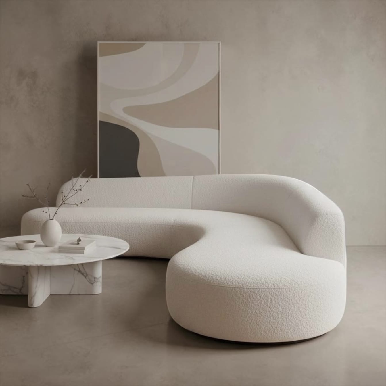 Home Atelier Bonza Performance Boucle Curve Sofa (Copy)