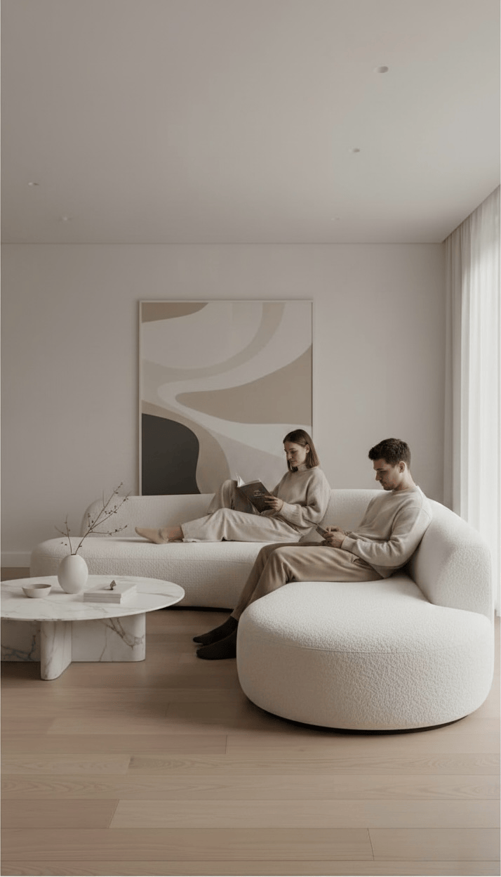 Home Atelier Bonza Performance Boucle Curve Sofa (Copy)