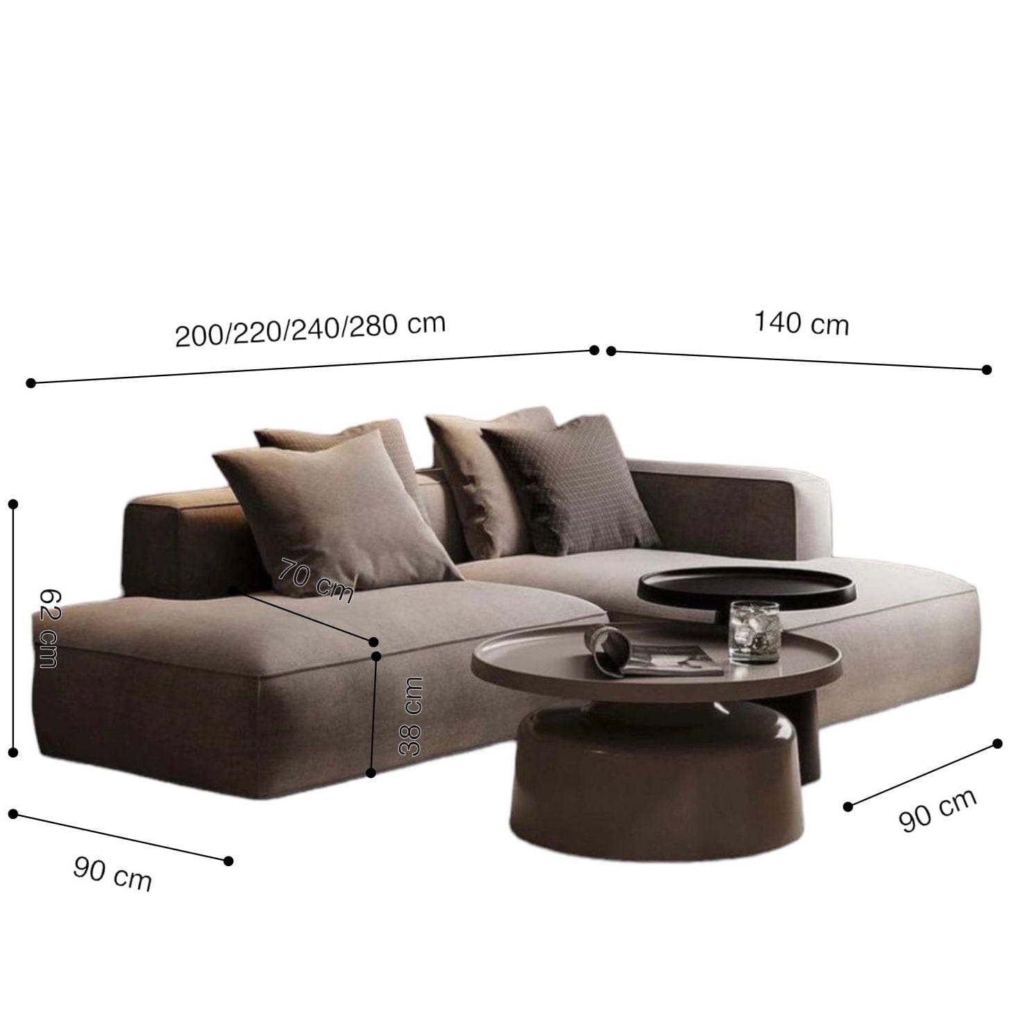 Scratch proof outlet sofa