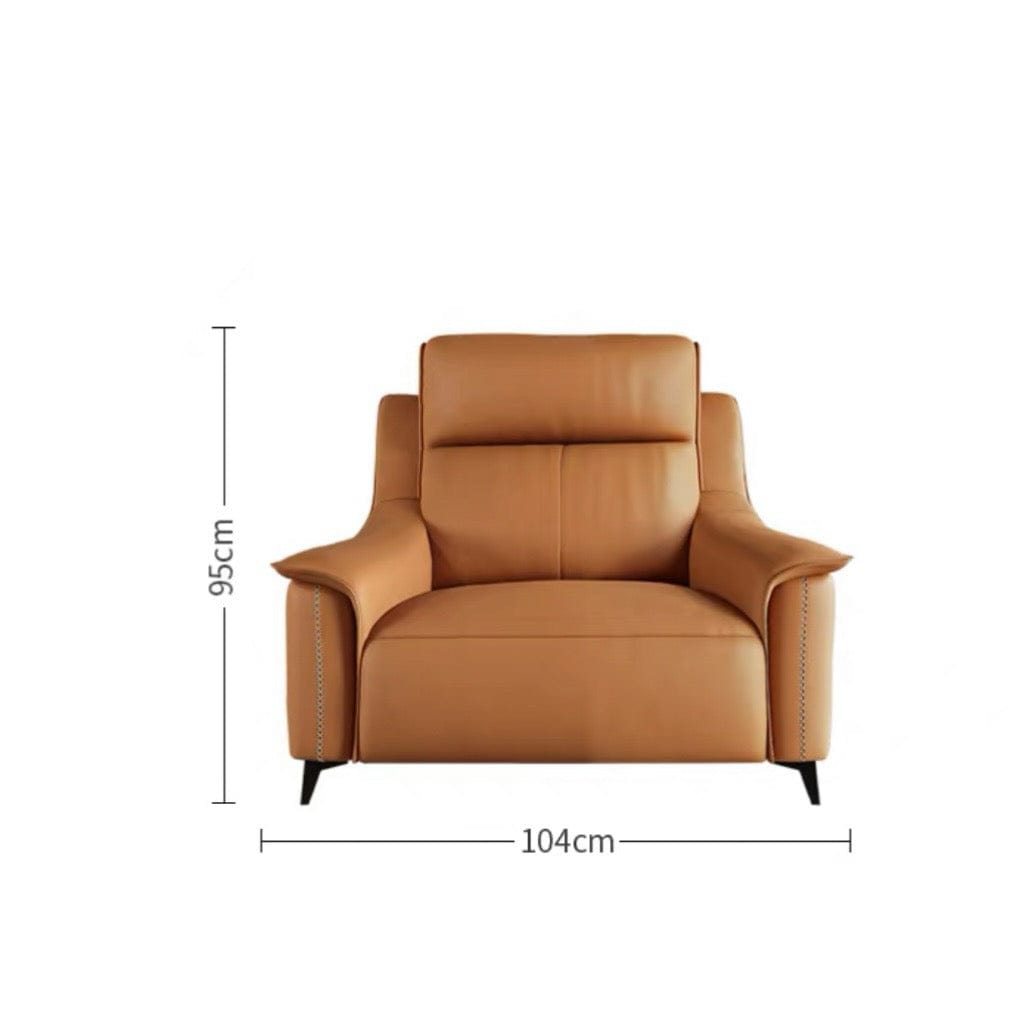 Home Atelier Bridgett Leather Recliner Sofa