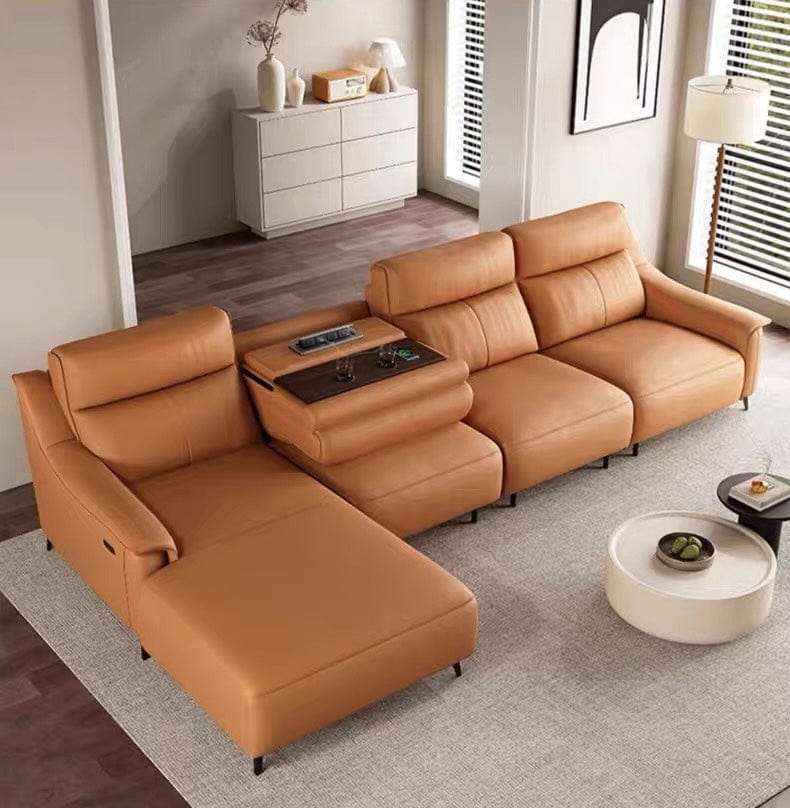 Home Atelier Bridgett Leather Recliner Sofa