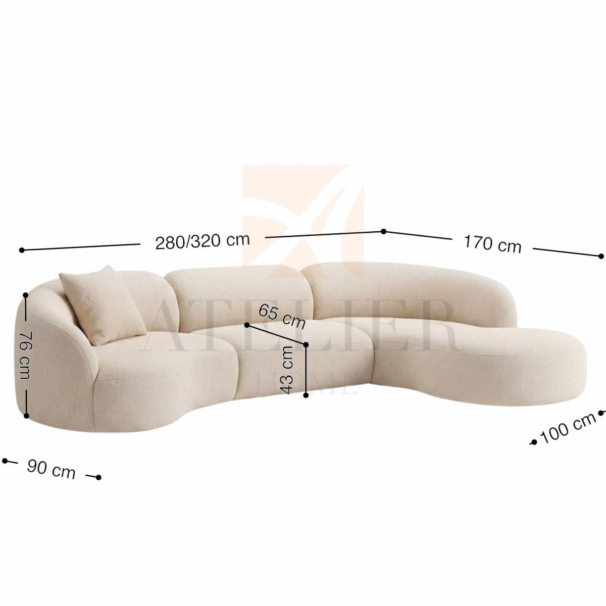 Home Atelier Camy Curve Sofa