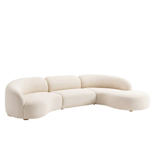 Home Atelier Camy Performance Boucle Sectional Curve Sofa