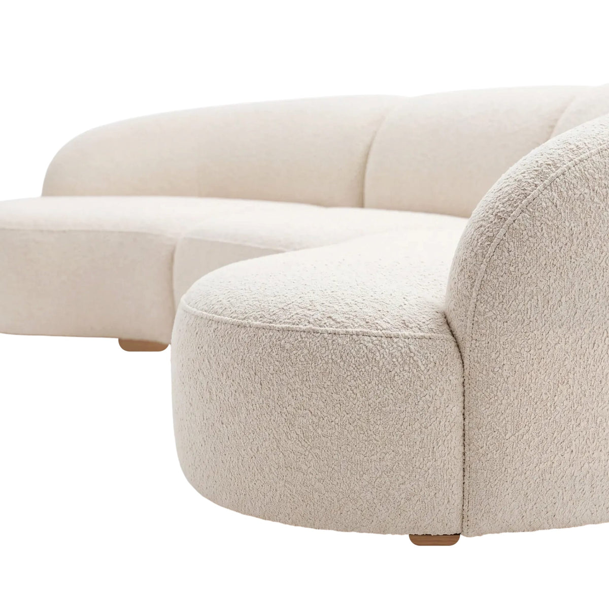 Home Atelier Camy Performance Boucle Sectional Curve Sofa