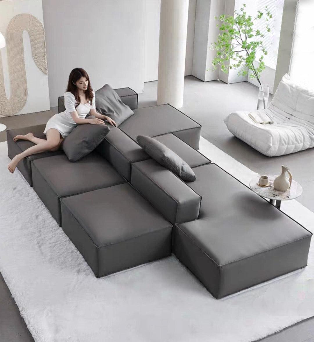 Home Atelier Caprice Sectional Island L-Shape Sofa