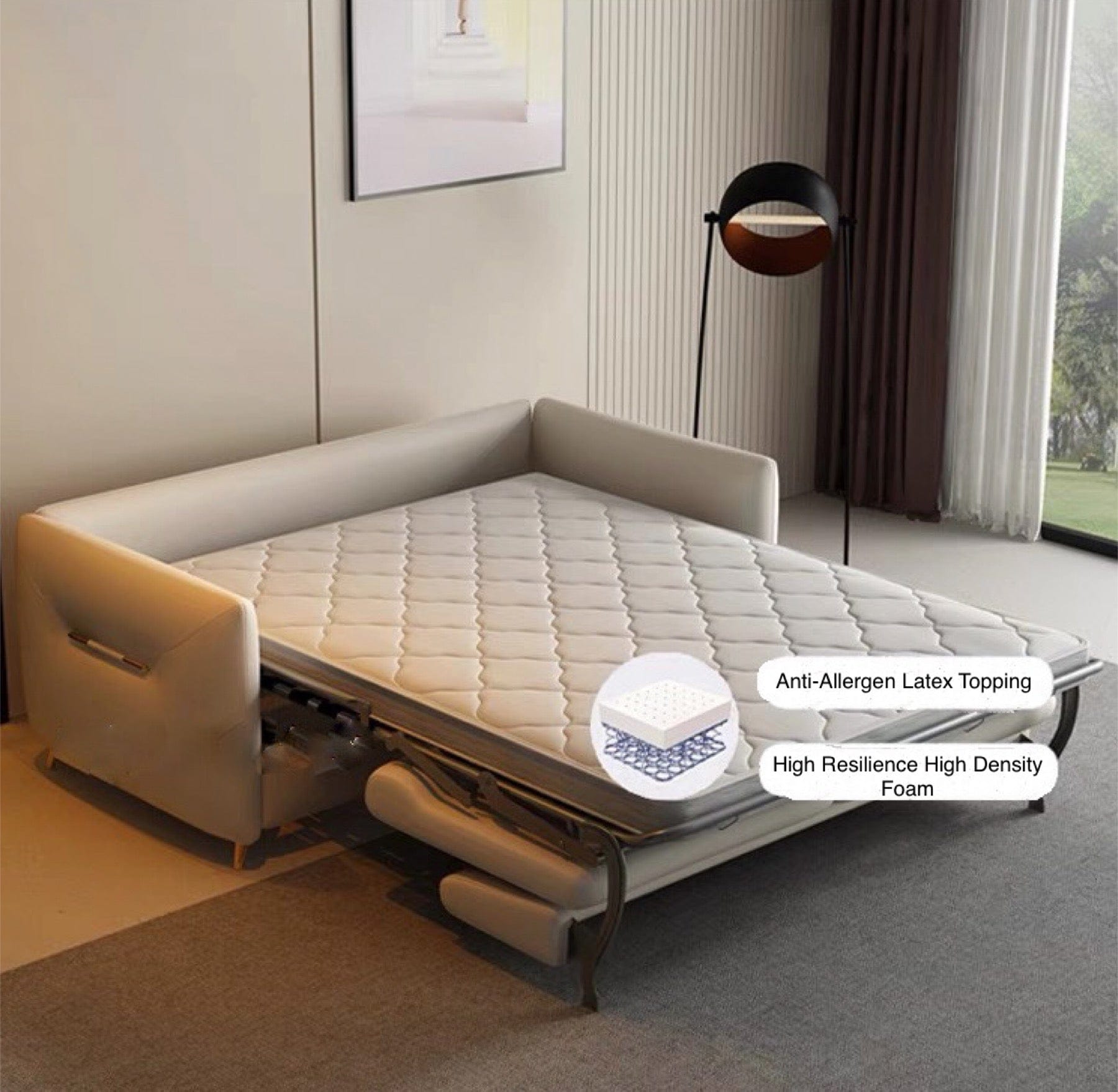 Home Atelier Carmen Foldable Sofa Bed with Mattress