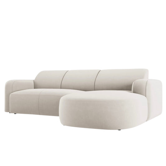 Home Atelier Carrie Scratch Resistant Sectional Curve Chaise Sofa