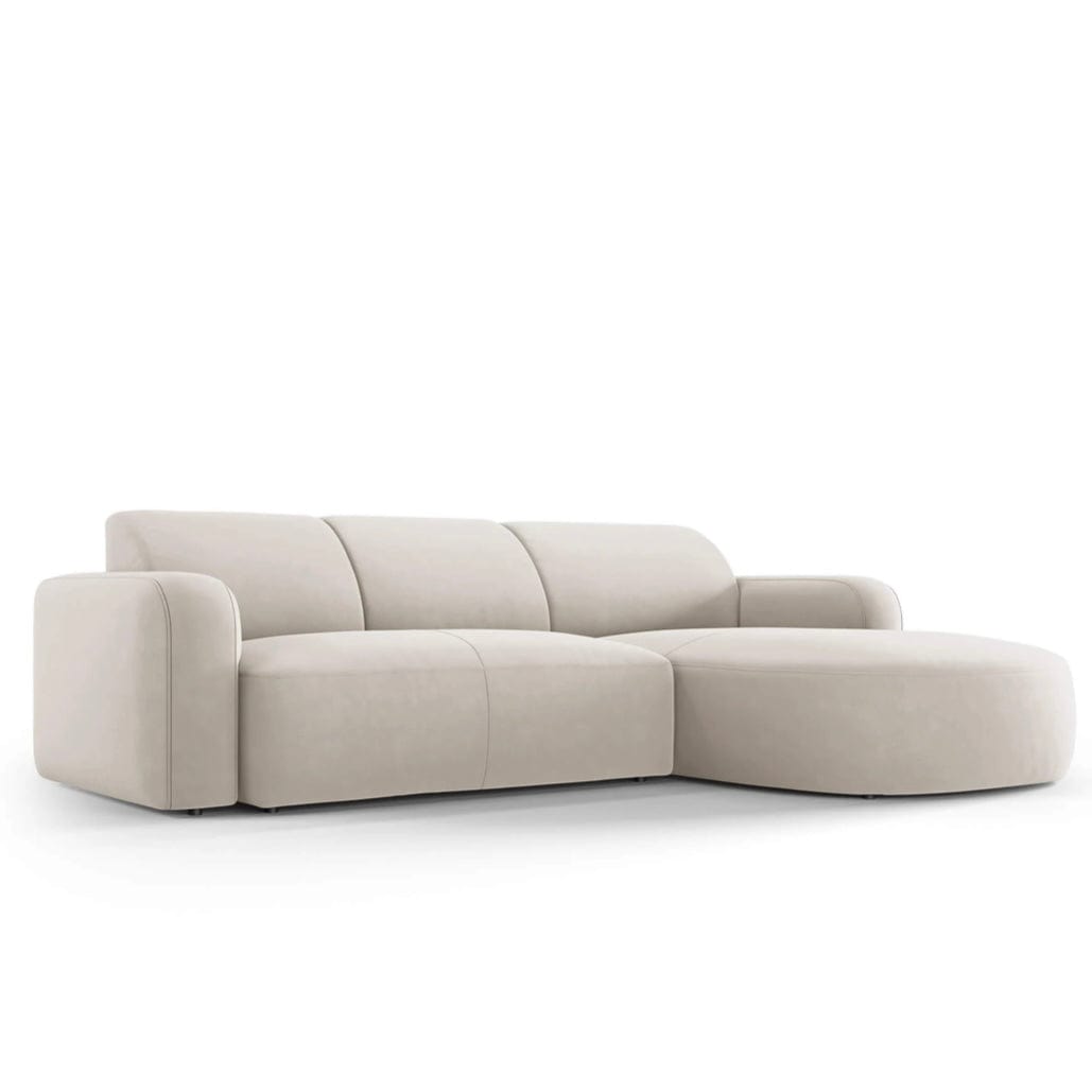 Home Atelier Carrie Scratch Resistant Sectional Curve Chaise Sofa