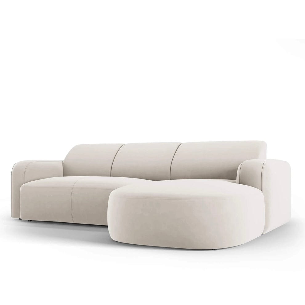 Home Atelier Carrie Scratch Resistant Sectional Curve Chaise Sofa