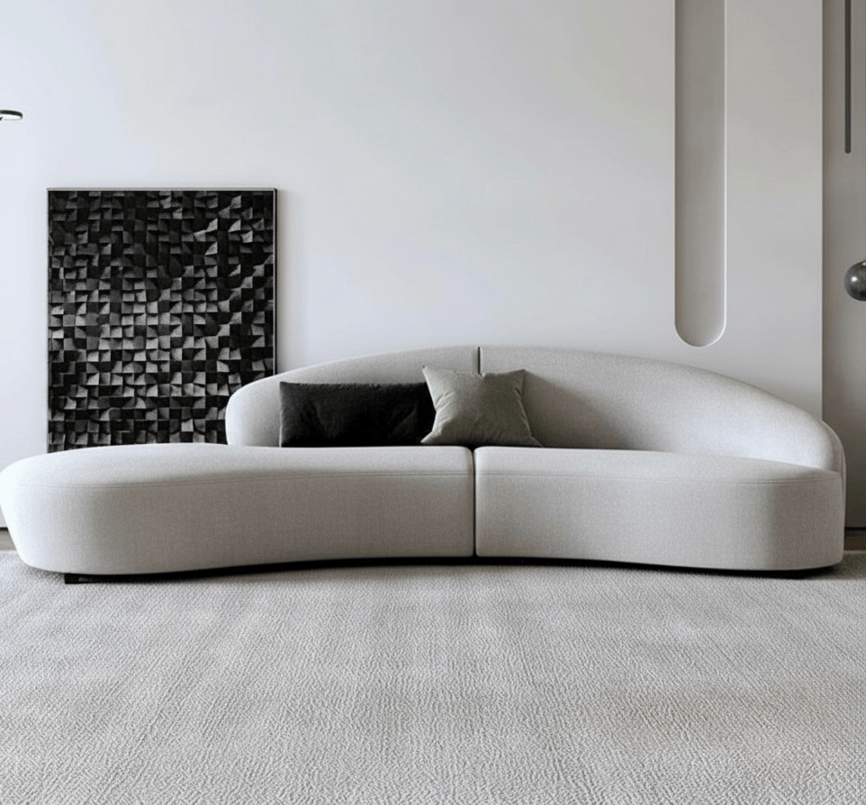 Home Atelier Casden Velvet Curve Sofa