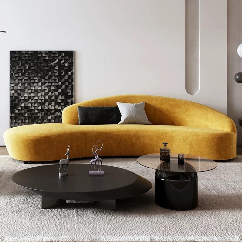 Home Atelier Casden Velvet Curve Sofa