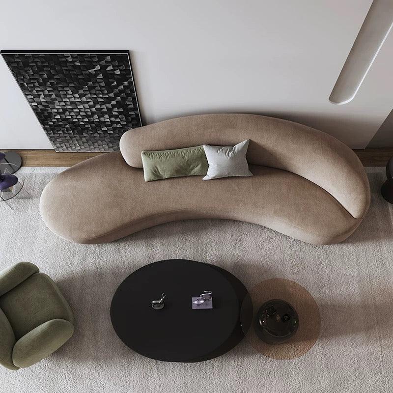 Home Atelier Casden Velvet Curve Sofa
