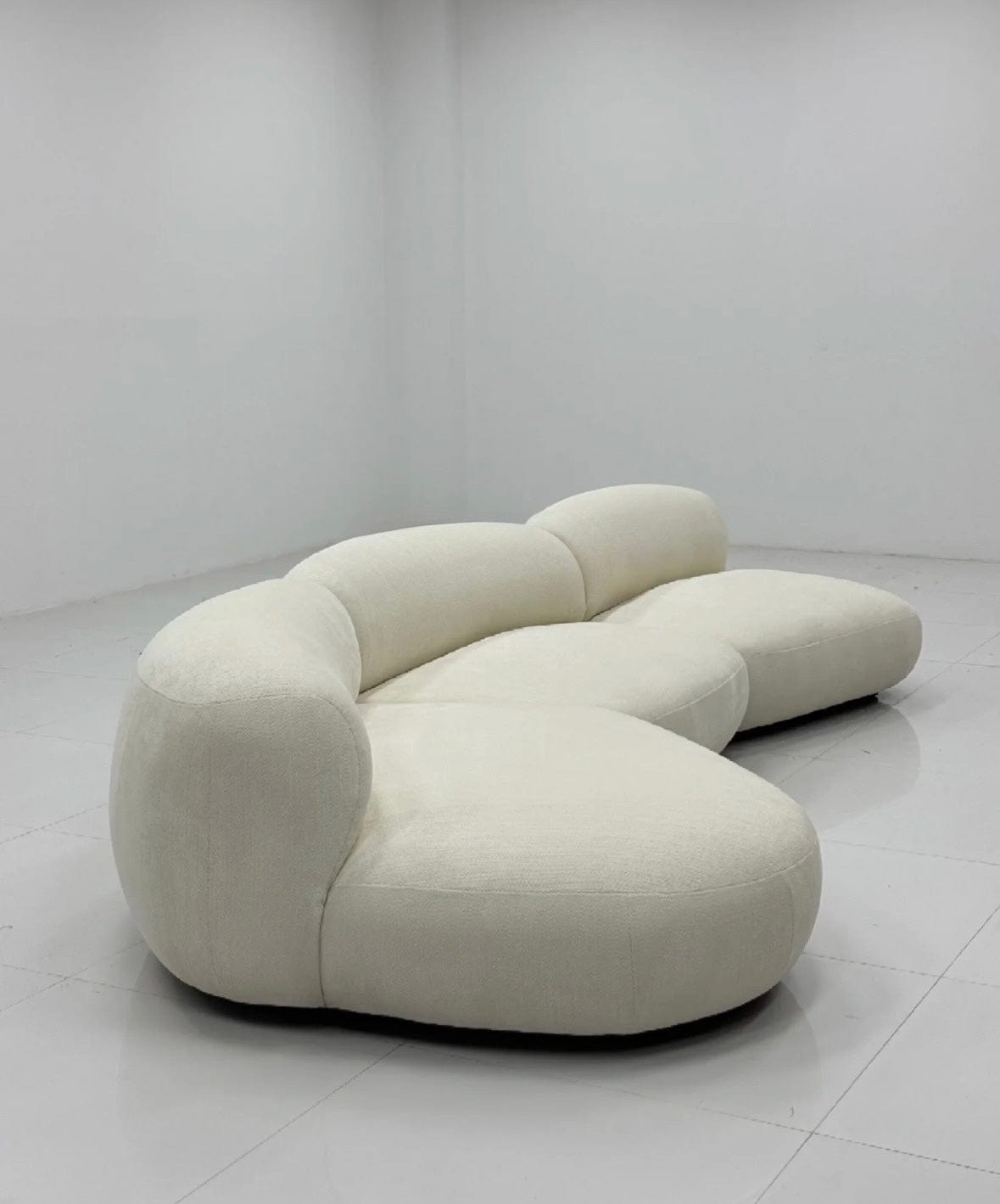 Home Atelier Casper Performance Boucle Sectional Curve Sofa