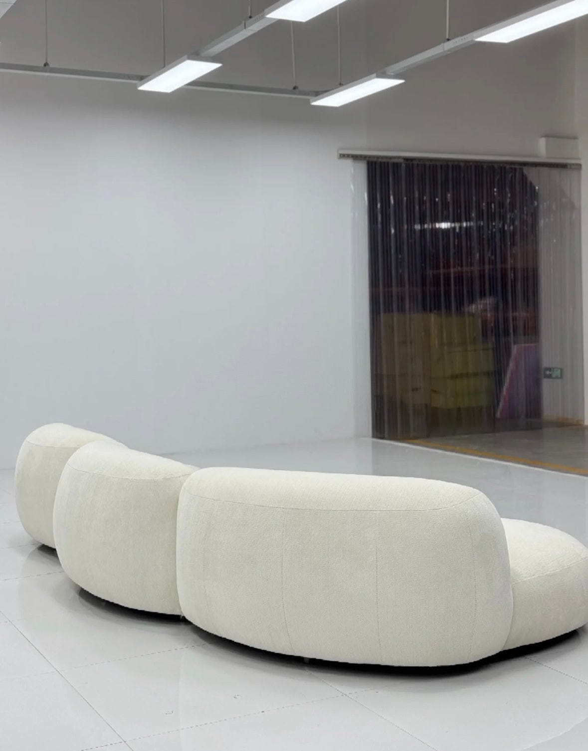 Home Atelier Casper Performance Boucle Sectional Curve Sofa
