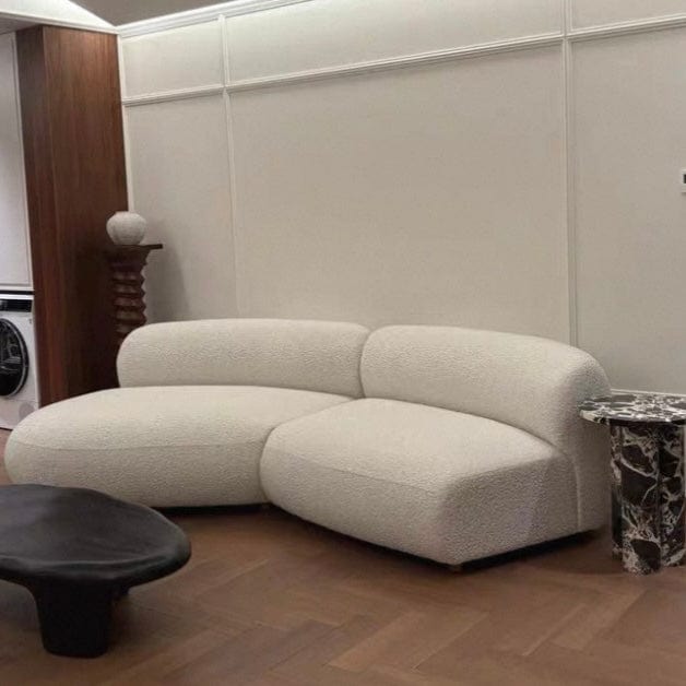 Home Atelier Casper Performance Boucle Sectional Curve Sofa