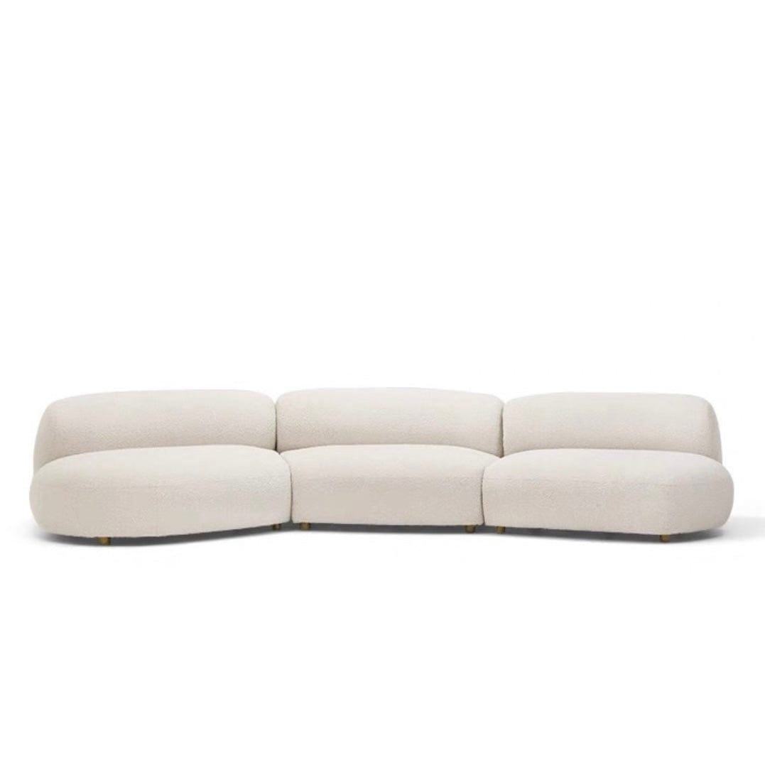 Home Atelier Casper Performance Boucle Sectional Curve Sofa