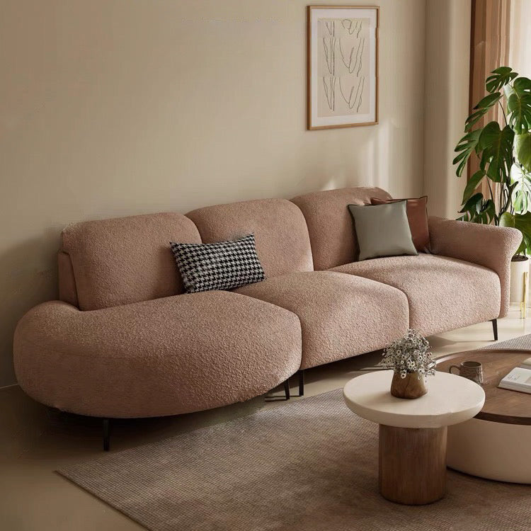 Home Atelier Cassandra Scratch Resistant Round Chaise Electric Recliner Sofa