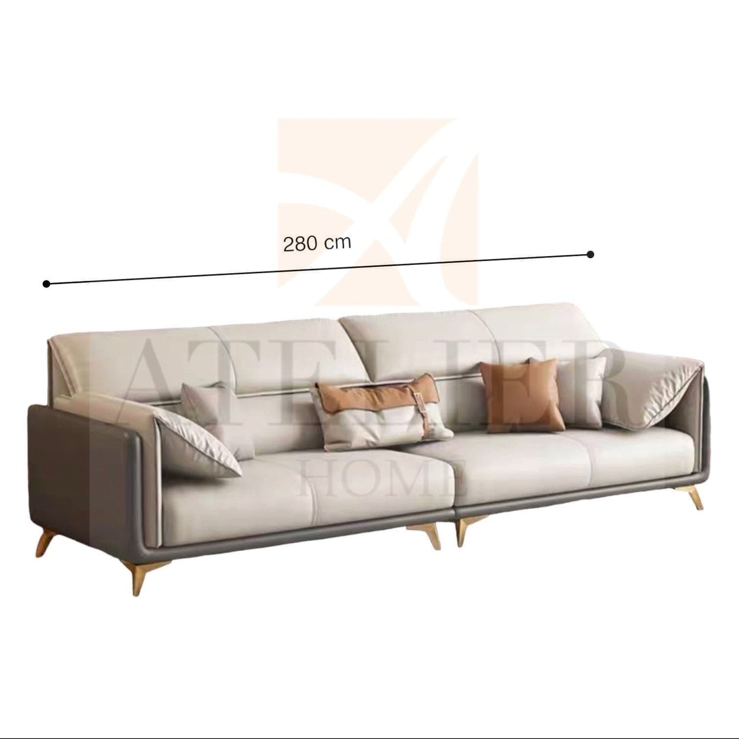 Home Atelier Caston Sectional Leather Sofa
