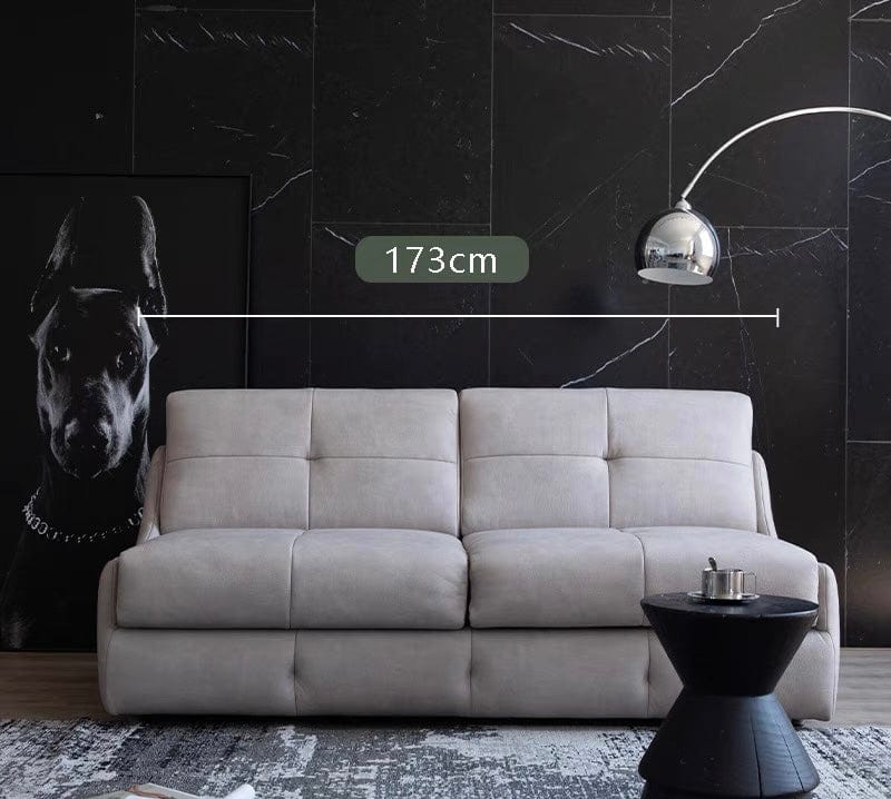 Home Atelier Cat Proof Scratch Resistant and Water Repellent Leather-Aire / Queen Size/ Length 173cm Denna Scratch Resistant Leather-Aire Foldable Sofa Bed with Mattress