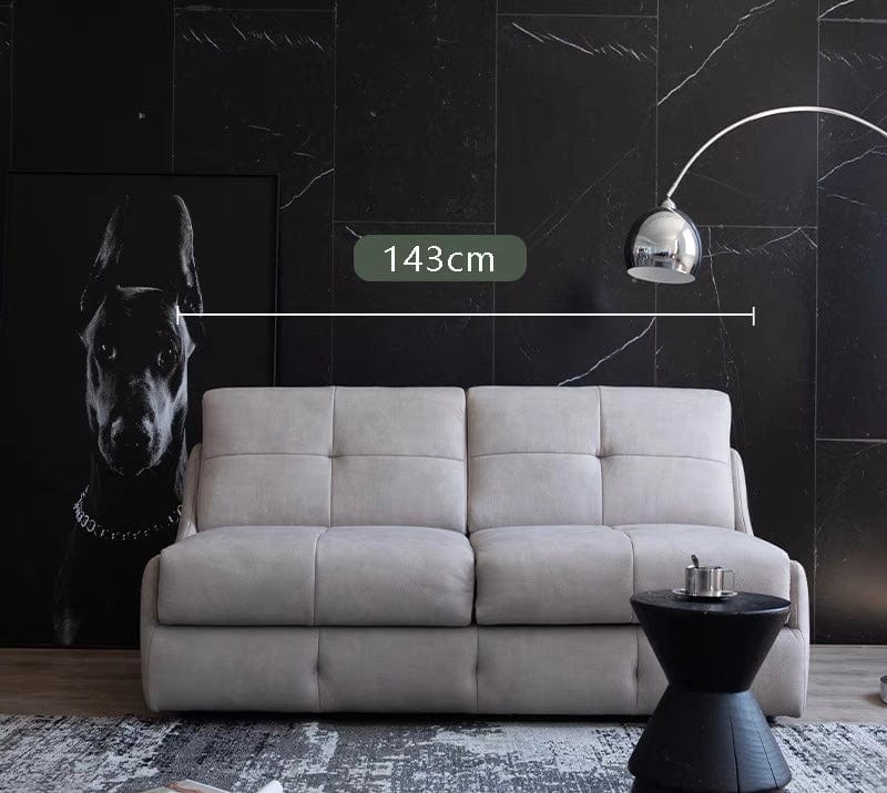 Home Atelier Cat Proof Scratch Resistant and Water Repellent Leather-Aire / Single Size/ Length 143cm Denna Scratch Resistant Leather-Aire Foldable Sofa Bed with Mattress