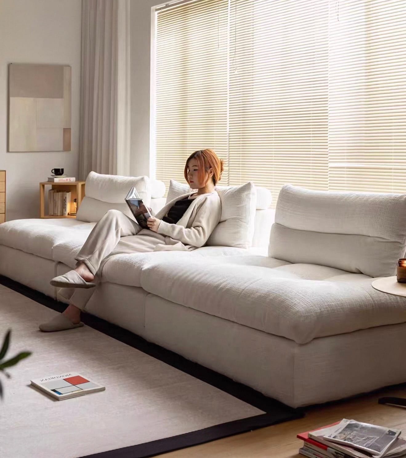 Home Atelier Caverin Scratch Resistant Modular Curve Sofa (Copy)