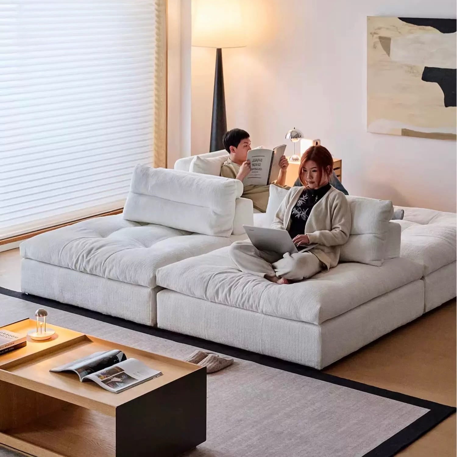 Home Atelier Caverin Scratch Resistant Modular Curve Sofa (Copy)