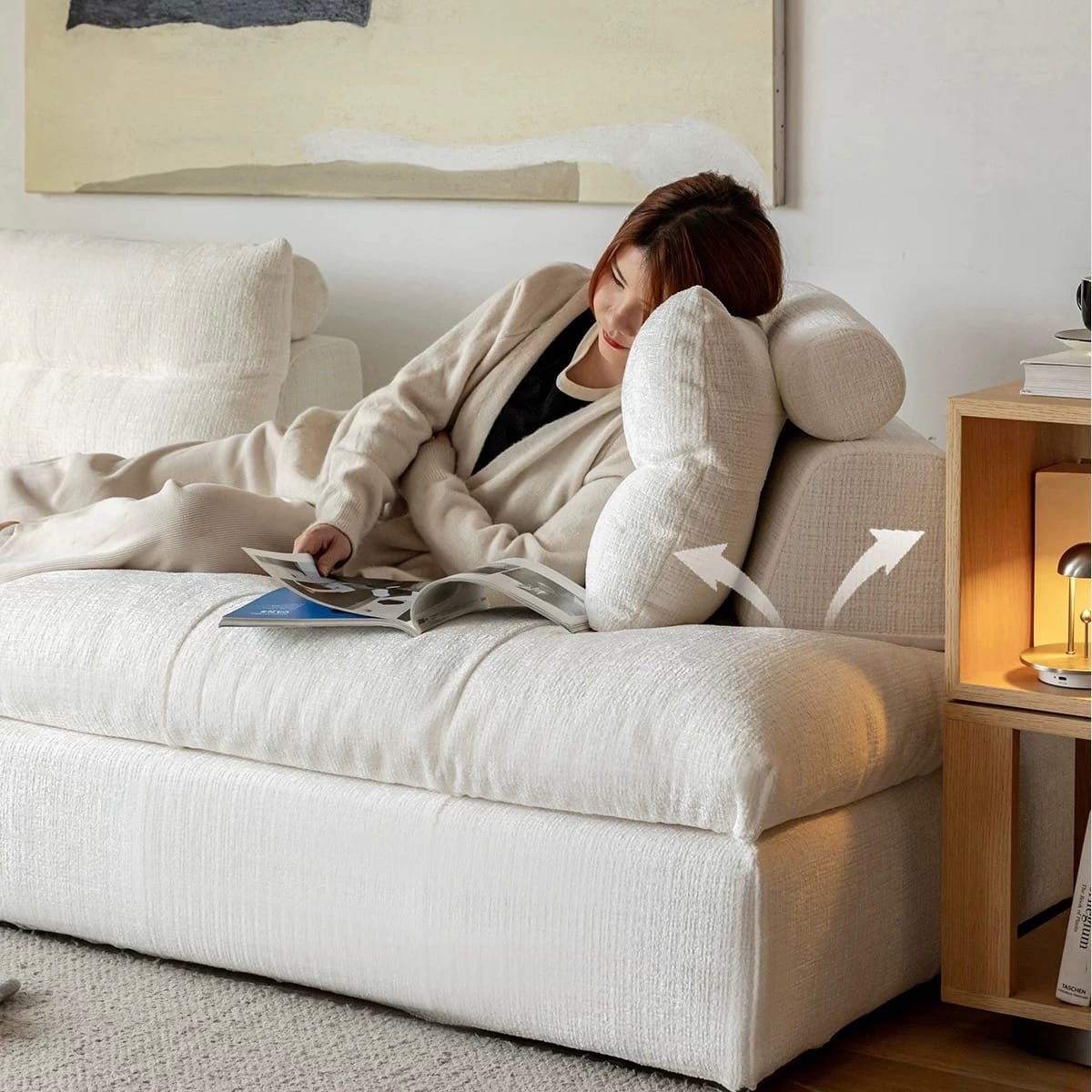 Home Atelier Caverin Scratch Resistant Modular Curve Sofa (Copy)